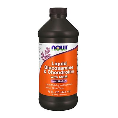 NOW Foods Nyt elintarvikkeet Nestemäinen glukosamiini & kondroitiini Msm: n kanssa, 16 OZ (pakkaus 1)