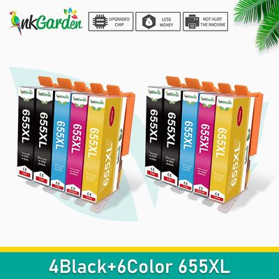 Swees Kompatibel HP 655 hp655 blækpatron TIL HP deskjet 3525 4615 4625 5525 6525 CZ109 CZ110 CZ111 CA112 10stk
