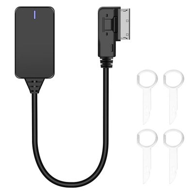 MMI trådløs aux Bluetooth-adapter kabel Audio Music Auto Bluetooth til A3 A4 B8 B6 Q5 A5 A7 R7 S5 A6L A8L A4L - 3G Sort