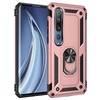 Shockproof rustning sag for xiaomi 10t lite 5g med støttefod all inclusive dække steg guld rpc3215