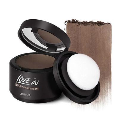 Hairline Powder naisille, Root Touch Up Powder piilottaa välittömästi ohenevat hiukset, hiustenlähtö, kaljut kohdat, hiusten täytejauhe vedenpitävä...