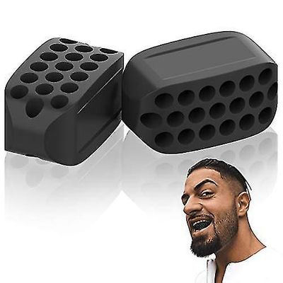 Barsinfi Jaw Exerciser (sort) for at styrke ansigts- og nakkemusklerne
