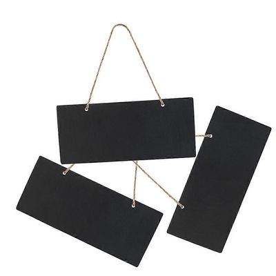 Riippuva liitutaulu Kyltti Viesti Muistitaulu Kahvila Näyttely Uudelleenkäytettävä kirjoitustaulu 1 sarja Musta 18.00X8.00X0.30CM