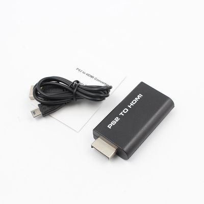 Ps2 til Hdmi-lydvideokabel av-adapteromformer w/3,5 mm lydoutput til HDTV