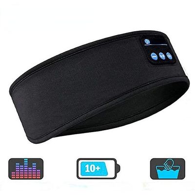 Zch Bluetooth Sleep Headset Trådløst musikheadset Øjenmaske Black Headband