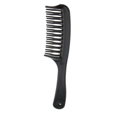 Dobbelt tænder Antistatisk hår Detangling Kam Frisør Cut Hår Styling Børste Sort 20 x 4.5cm