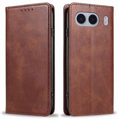 OnePlus Nord 4 -kotelon lompakko nahkainen foliopuhelimen kansi magneettinen absorptio vasikan rakenne Monivärinen Style E