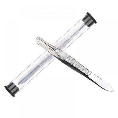 Ruostumattomasta teräksestä valmistettu pyöreä kärki pinsetti kulmakarvojen karvanpoisto pinsetti meikkaus kosmeettinen työkalu tylppä kärki pinsetti