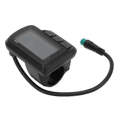 Sähköpyörän näyttömittari LCD-EN06-näyttö 24V 36V 48V USB-virrannopeusnäytöllä E-pyörän vedenpitävä pistoke Musta