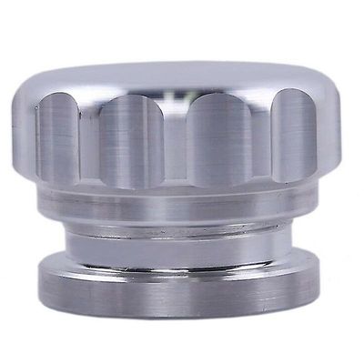 2 tommers 51mm aluminiumslegering sveiset på påfyllingshalsen og auto parts modifisert drivstofftank cap sølv
