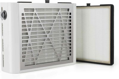 ZK- 60W ammattimainen kynsitaidepölynimuri, jossa on 2 vaihdettavaa suodatinta, hiljainen pölynimuri kynsitaiteeseen tai salonkiin