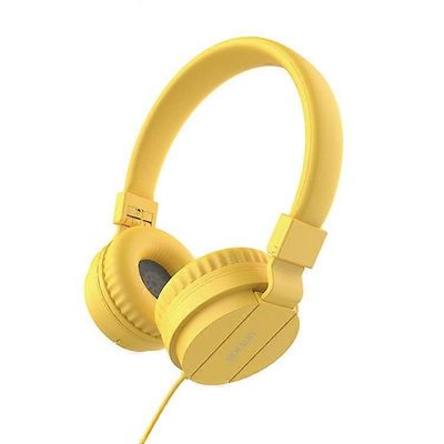 GORSUN GS-778 over-ear langalliset kuulokkeet stereo HiFi ääni lasten kuulokkeet 3.5mm AUX-pistokkeella Keltainen