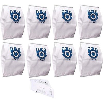 8 Pack Deluxe syntetiske vakuum støvposer til Miele vakuumposer Type Gn S2 S5 S8 C1 C3