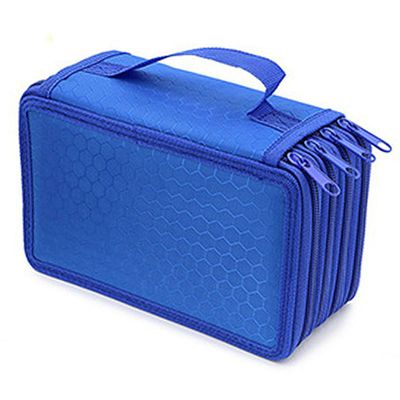 Varychmoo 4 Lag Pen Opbevaring Box Taske Student stor kapacitet Pencil Case Organizer Blå