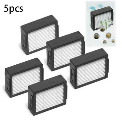 5pcs / sæt Filter Udskiftning for Irobot Roomba I7 E5 E6 I-serien støvsuger fejende robot husholdnings fejemaskine filtre udskift