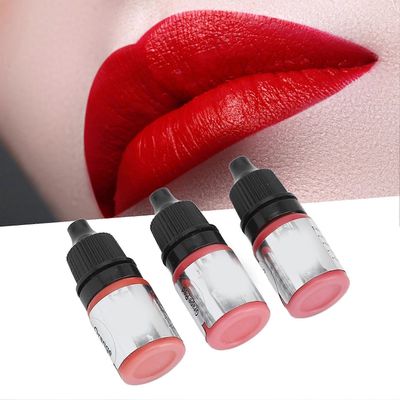 3 väriä 15 ml huulettuointiharjoitusmuste ammattimainen aloittelija microblading harjoituspigmentti huulimeikkiin