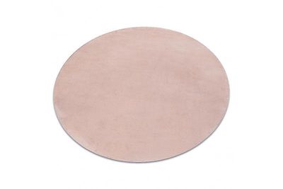 RugsX Moderne vasketæppe POSH cirkel lurvet, plys, tyk skridsikker rødme pink circle 80 cm