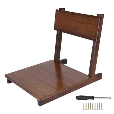 Tatami-tuoli, sileästi kiillotettu, kallistuva selkänoja, Phyllostachys Pubescens, japanilainen tuoli, pähkinäpuu