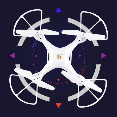 Rc Quadcopter Fly Drone Legetøj 2.4gh fjernbetjening m / led-lys til begyndere