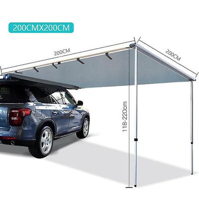 Bicaco Søndag udtrækkelig 8.2'x10' bil side SUV fortelt med 6.5l x8.2w front forlængelse væg til bil camping 2x2m