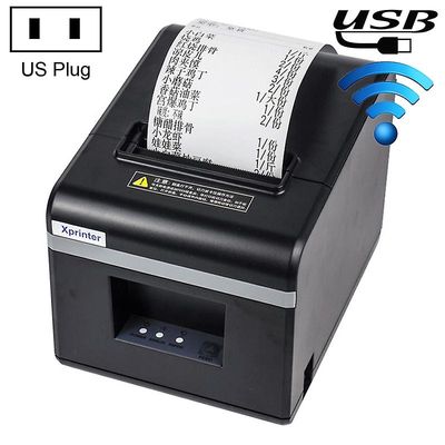 Xprinter XP-N160II USB + wifi 80mm automatisk termisk skriver, britisk plugg Stil 2