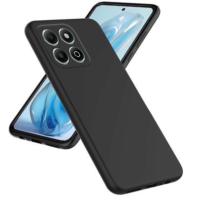 Wigento ZTE-terä A55 silikoni TPU-suojakotelon kansi joustava ohut musta