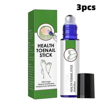 10ml Toenany Stick Roller Bead Onychomycosis Care Solution naisille Miehet 3pcs