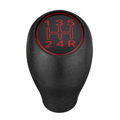 5-nopeuksinen manuaalinen auton vaihdenuppi vaihdevivun kahvasauva Peugeot 504 505 309 205 CTI ABS:lle Musta & punainen