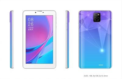 Education Atouch 7 tuuman Android 6.1 -tabletti 4g kahdella sim-kortilla Mt6582-tablettitietokone, jossa on lasten lahjoja Violetti liukuväri 32GB