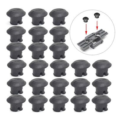 unbrand 50kpl/pakkaus Moc Technic Kumitulppa Ketjulenkki Kahva Toukkakisko Yhteensopiva 24375 Musta 1 Pack