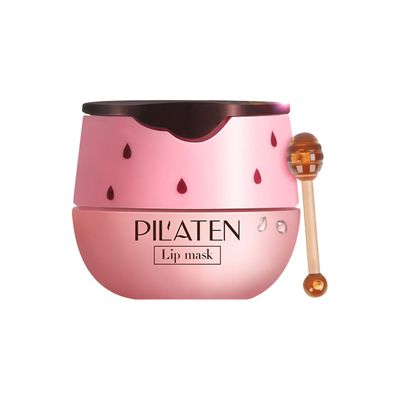 Gaoguang Bee Balm Lip Balm Honey Pot, Strawberry Vitamin E Hydrating & Prevention Tør og revnet læbe scrubs exfoliator, Propolis, Lip Sleep Mask re...