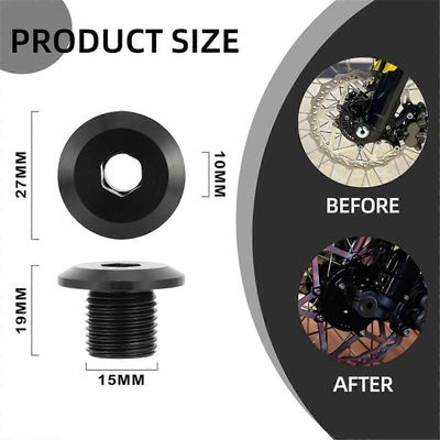 Etuhaarukan akselin mutteri Surron Ultra Bee Etupyörän akselin mutterit Ruuvit Dirt Bike -osat Musta