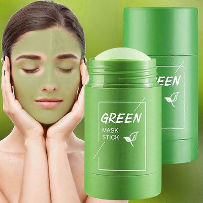 Green Tea Mask Stick Poreless Cleanse Mask Stick Mustapäiden poistonaamio kasvoille vihreän teen uutteella Huokosten puhdistus Kosteuttava öljykont...