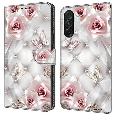 Samsung Galaxy A26 5G nahkakotelo kuviotulostus lompakkoteline pudotusta estävä puhelimen kansi