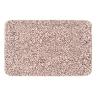 Eveltek Badeværelse tæpper Blød absorberende skridsikker fluffy tyk bademåtte til badekar Pink 80CM*120CM