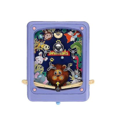 Coosilo Creative Children's Pinball Game Cartoon Håndholdt Game Machine Maze Ejection Score Machine lilla