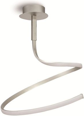 Inspired Lighting Nur Semi Flush Loft 30W LED 3000K, 2400lm, Dæmpbar sølv, matteret akryl, poleret krom