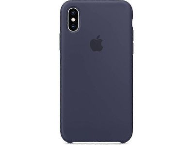 Silikoni puhelimen kotelo Iphone X & Iphone Xs MidNight sininen