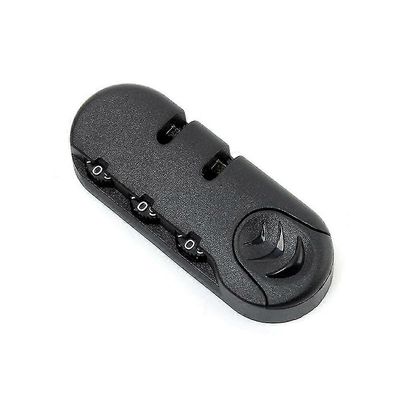 2kpl mustaa 3-numeroista yhdistelmäpalkkoa matkatavaroiden matkalaukkukoodilukko kiinteä lukko varkaudenesto