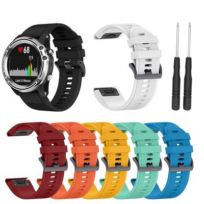 Garmin Fenix 5/5s / 5s Plus silikoninen kuntoiluranneke For Garmin fenix33HR5X5X Plu Light Blue