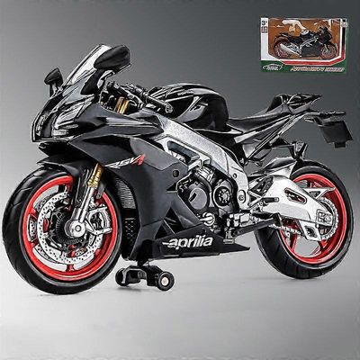 1/12 Aprilia RSV4 RR1000 kevytmetalliseos painevalettu moottoripyörämalli leluautokokoelma autopyörä shork-vaimennin off-road autopyörä lelulahja l...