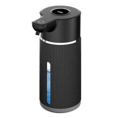 420ML automaattinen vaahtoava saippua-annostelija 4-vaihteinen infrapuna-anturi USB ladattava annostelija seinälle asennettava IPX6 musta