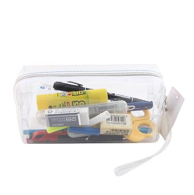 Yunshu Transparent Candy Color Blyant sag stationær taske Office Colleage Voksen Teen Student Gennemsigtig
