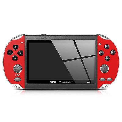 Jasoup 2021 Ny opgradering 5.1inch håndholdt Gaming Player 16GB Rom Psp Console Hand Game Machine Indbygget 10000 Rød