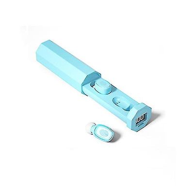 Coosilo Bluetooth 5.0 Hovedtelefoner Tws Ørepropper Trådløst headset Stereo Sports Ørepropper blå