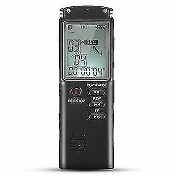 8 GB bærbar genopladelig Lcd Digital Audio Voice Recorder Diktafon med Mp3