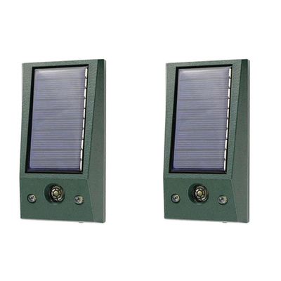 2X ultraääninen eläinten ulkokäyttöön tarkoitettu lintujen karkotin, jossa on liiketunnistin ja tunkeilijahälytin