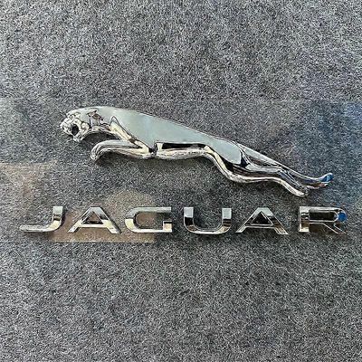3D METAL Auton etuhuppu Emblem Takatavaratilan merkkitarra Takatavaratilan koristelu Sopii Jaguar XE XF XJ F-Pace F-Type X-Type S-Type hopea
