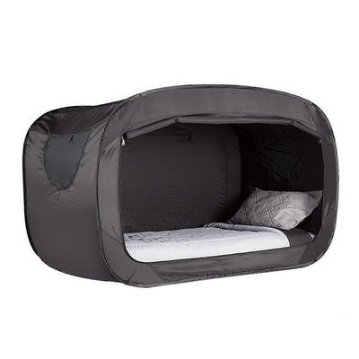 Ulkona taitettava yksityisyys pop bed teltta telttailu täysin suljettu varjostus sänky teltta lapsille ja aikuisille musta