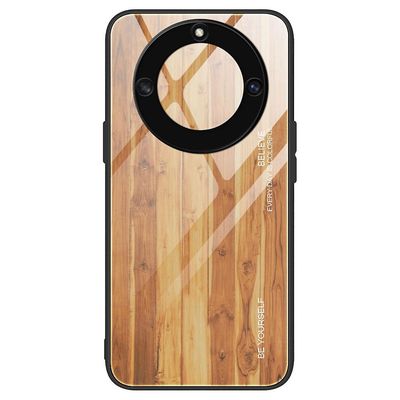 Honor Magic 5 Lite 5g / x40 5g / X9a 5g puinen kuvio matkapuhelimen kansi karkaistu lasi + Tpu suojaava puhelinkotelo Ruskea